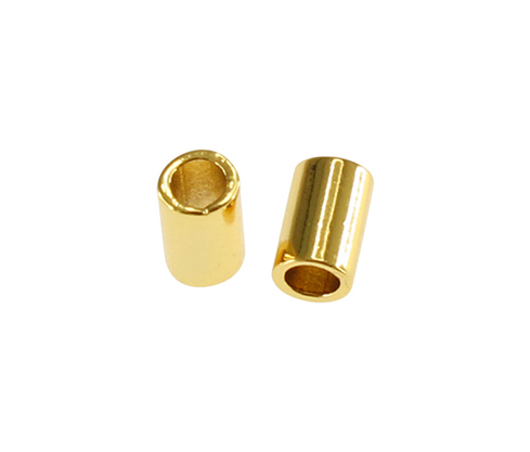 Separador Pin tubular pasante ref P003740/oro x un