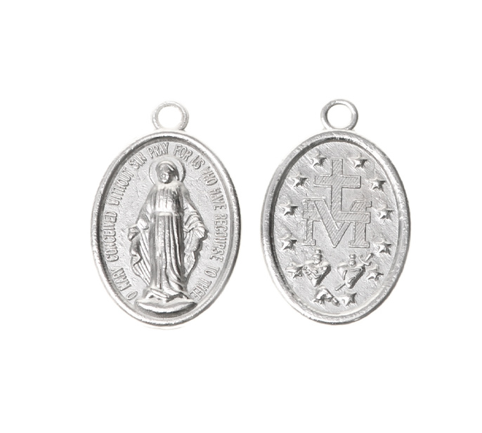 Medalla virgen milagrosa 125 26x16mm /NQ x 10unds