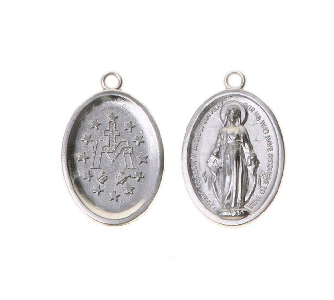 Dije virgen milagrosa 392-2  25x16mm/NQ x 10unds