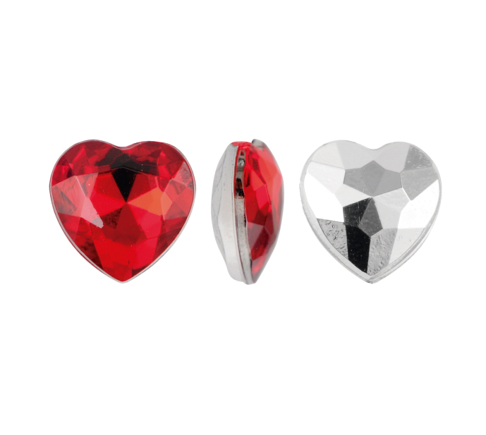 Acrilico K1019 corazon con cono 8mm siam 28 x und