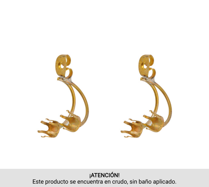 Sistema aretes mariposa N082/R Z014 x par