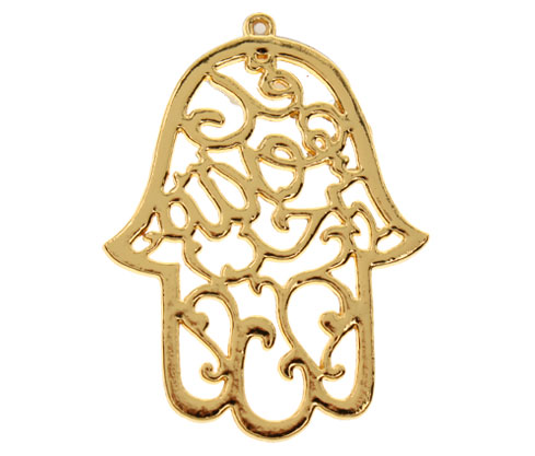 Mano hamsa 94x68mm H-9394/golfi x und