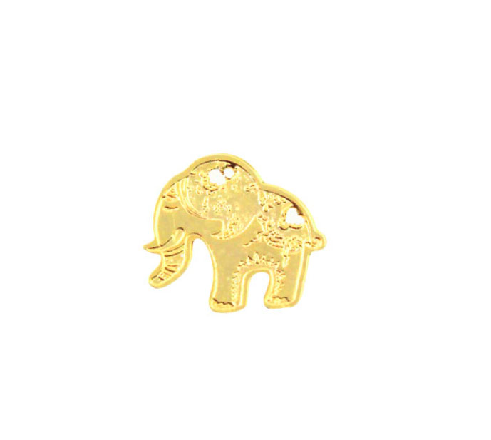 Dije elefante relieve ref 2455 13x14mm/GP x und