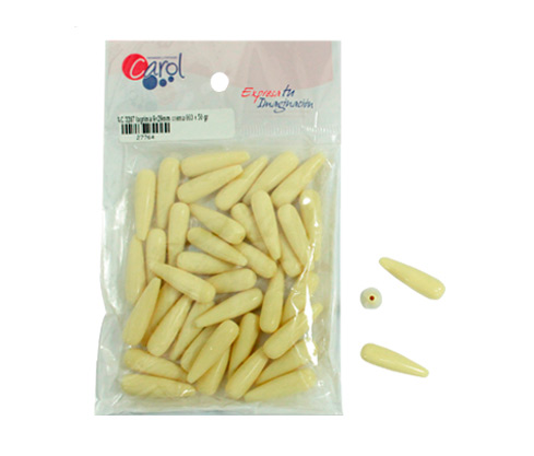 Acrilico 3287 lagrima 9x29mm crema 003 x 50 gr