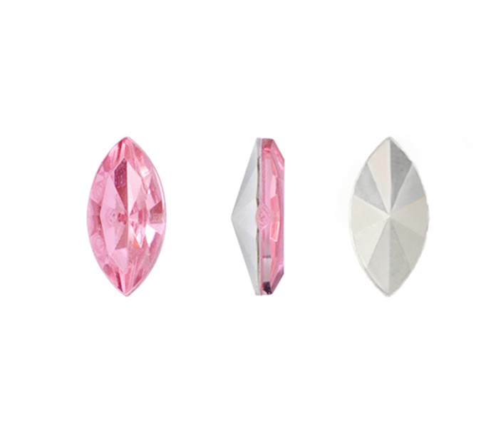 Acrilico K1015 marquesa con cono 7x15mm Light Rose 26 x und