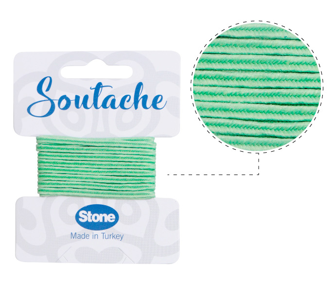 Cordon soutache 3mm mint ST1540 x 2.5m