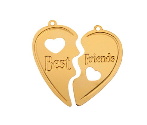 Dije corazon partido best friends ref2943 29mm/GP