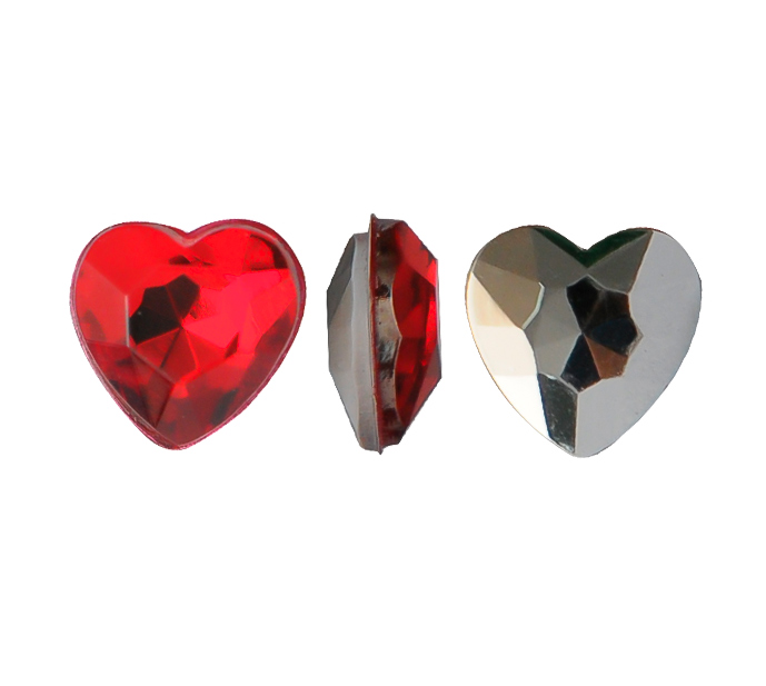 Acrilico K1019 corazon con cono 5mm siam 28 x und