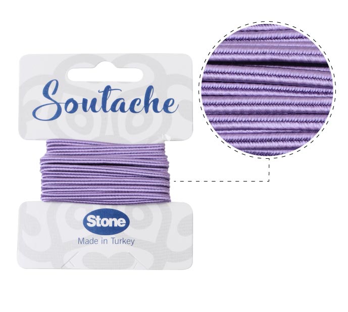 Cordon soutache 3mm hyacinth ST2141 x 2.5m