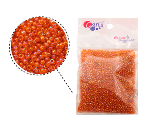 Mostacilla china 11/0-2mm sun AB x 50 grs