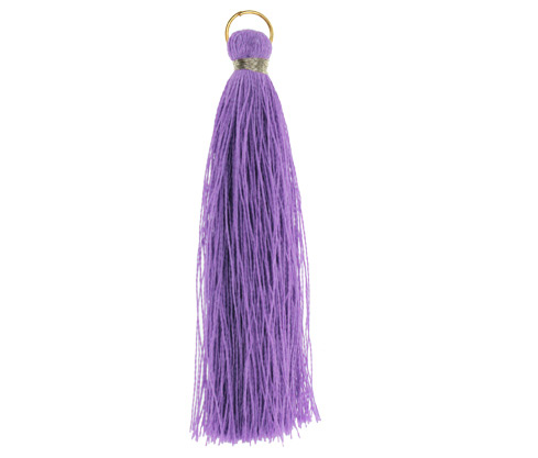 Borla con argolla 6.5cm #21 ligth amethyst x und