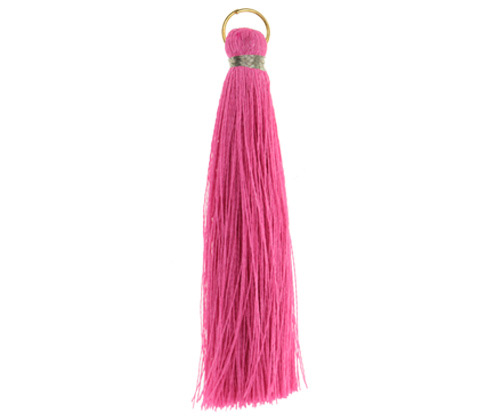 Borla con argolla 6.5cm #88 fucsia x und