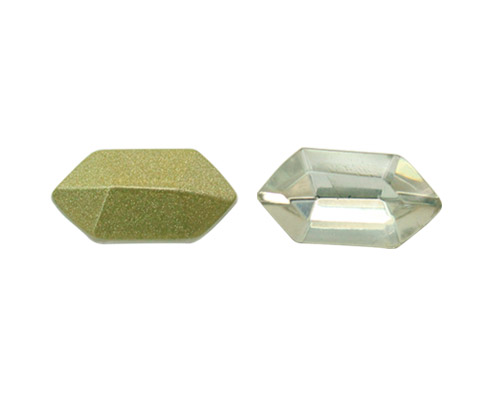 Hexagono fancy stone crystal 8x16mm x und