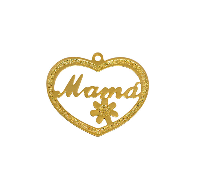 Dije corazon mama ref 3743 30x35mm/Golfi x und