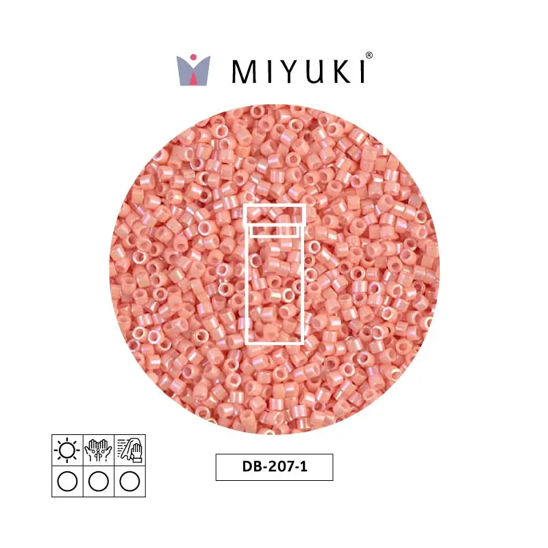 Miyuki delica 11/0 DB0207-1 opaque tea rose luster x 3g