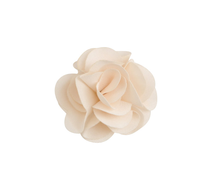 Flor tela 2.5cm 3 beige x und