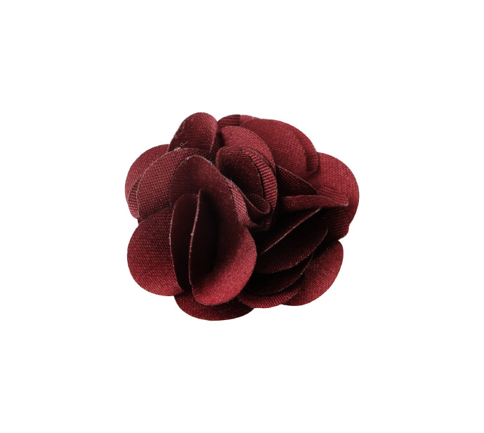 Flor tela 2.5cm 9 marsala x und