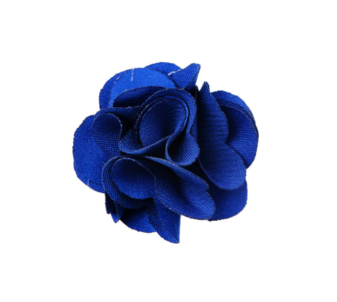 Flor tela 3.0cm 16 azul rey x und