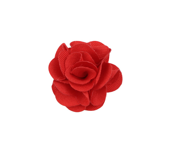 Flor tela 2.0cm 4 rojo x und