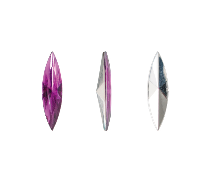 Acrilico K1015 marquesa con cono 3x11mm purple velvet 5 x und