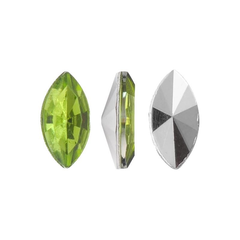 Acrilico K1015 marquesa con cono 4x8mm olivine 38 x und