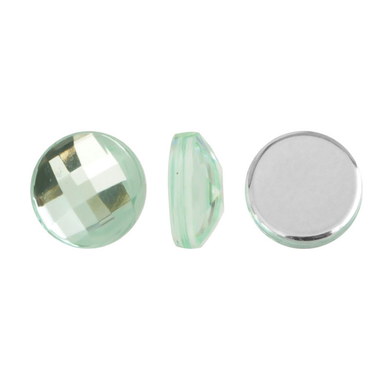 Acrilico K1021 redondo plano 6mm chrysolite 21 x und