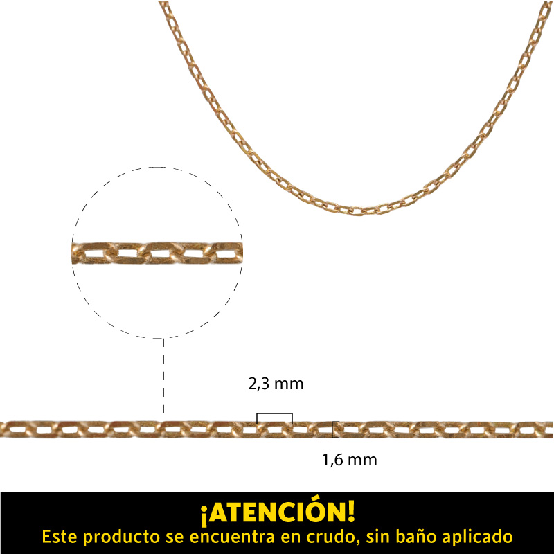 Cadena 245A/4DC/R 2.3x1.6mm x m