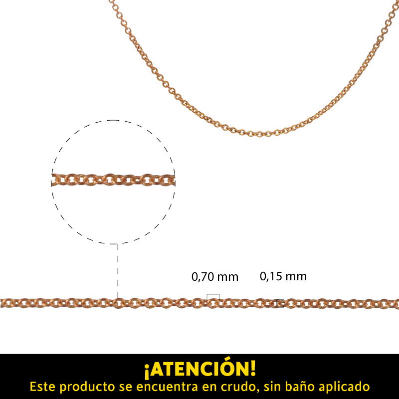 Cadena brass 2015SF 0.70x1x0.15mm/R x metro