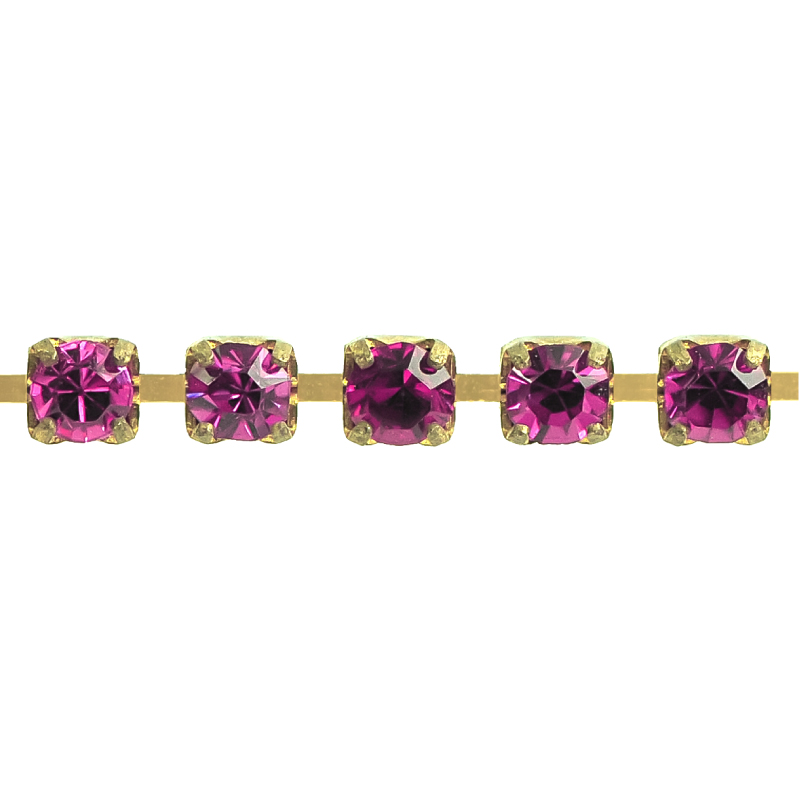 Cadena strass MCSS6.5/R fuchsia x m