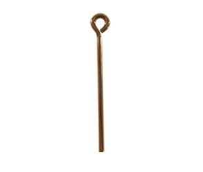 Alfiler eye pin 0.8x1-1/2mm/champagne x und