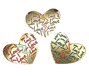 Dije corazon rayo grande ref98 40x46mm/golfi x und