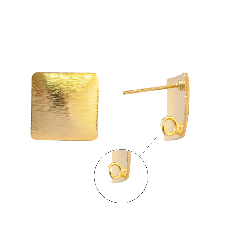 Aretes cuadrado 13mm/Golfi x par