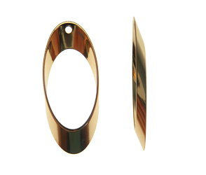 Finding oval calado 24x10mm/champagne x und