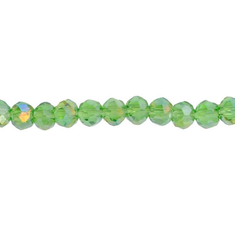 Murano rondela facetada 2mm peridot 6AB x aprox 158unds