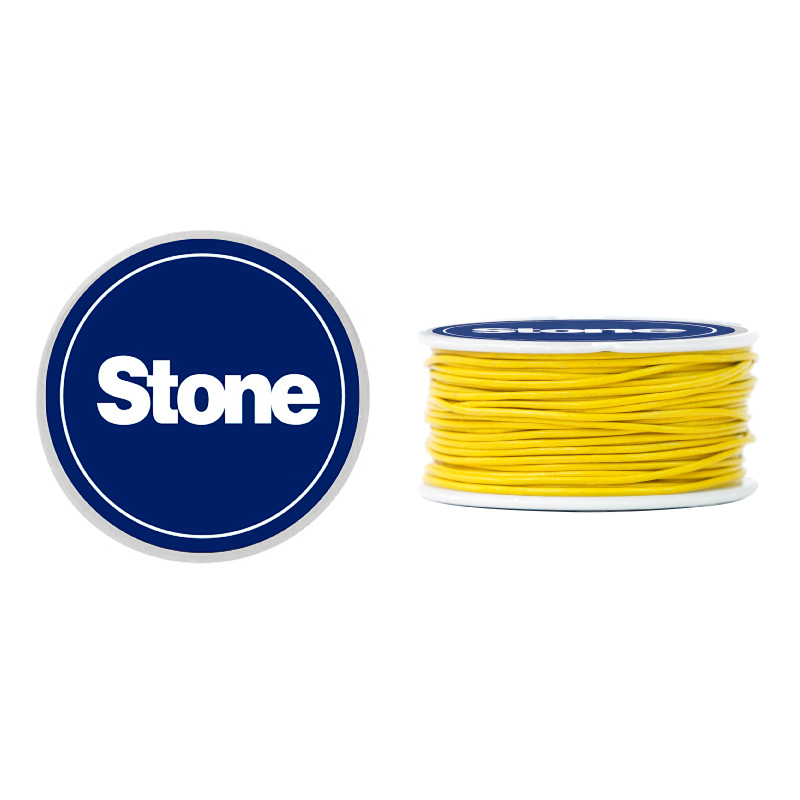 Cordon cuero 0.5mm yellow x 10m