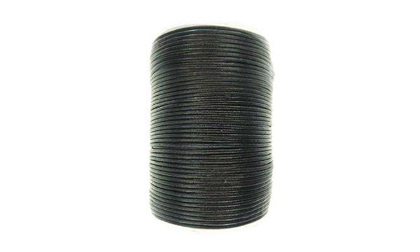 Cordon cuero 4mm Black BLC-102 x 50m