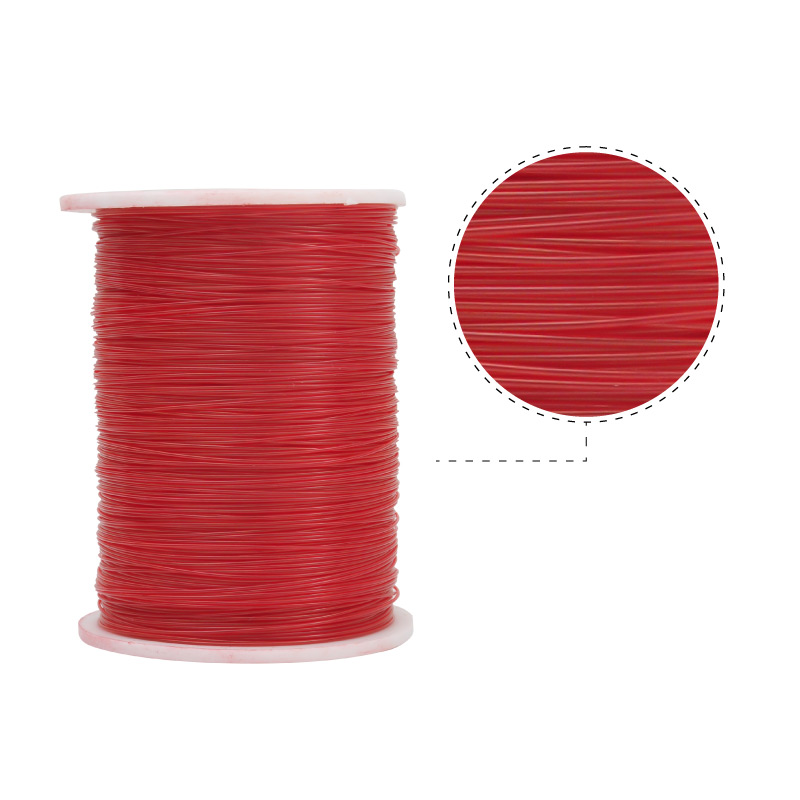 Hilo tanza 0.8mm rojo x rollo 300m