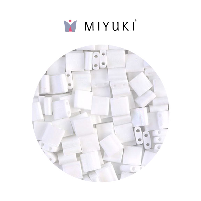 Miyuki tila 5x5x1.9mm TL0402F matte white x 50g