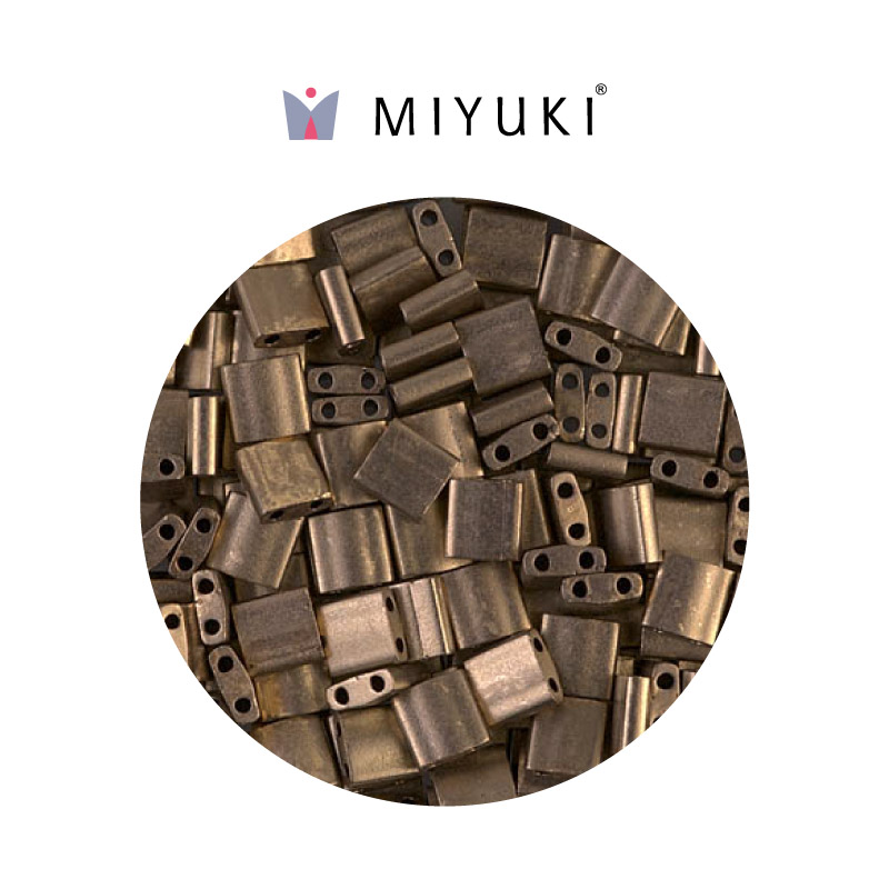 Miyuki tila 5x5x1.9mm TL2006 matte metallic dark bronze x 50g