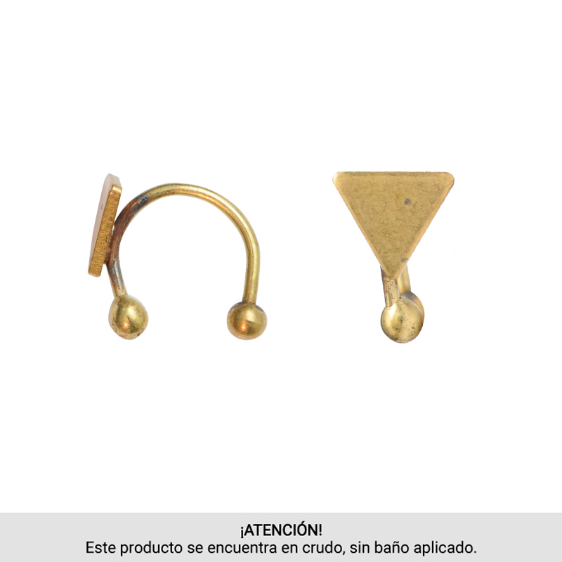 Ear cuff SP triangulo 13mm/R balin x docena