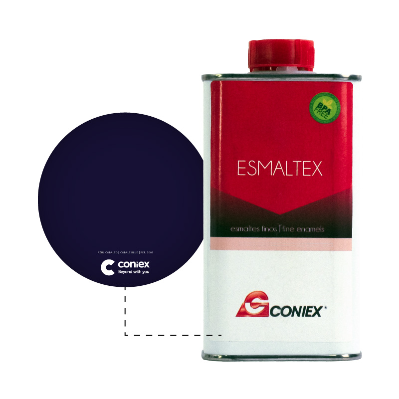 Resina esmaltex coniex 7003 azul cobalto tpte x 250g