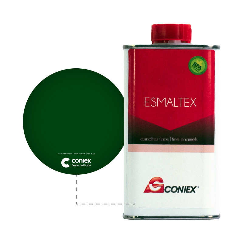 Resina esmaltex coniex 8002 verde primavera tpte x 250g