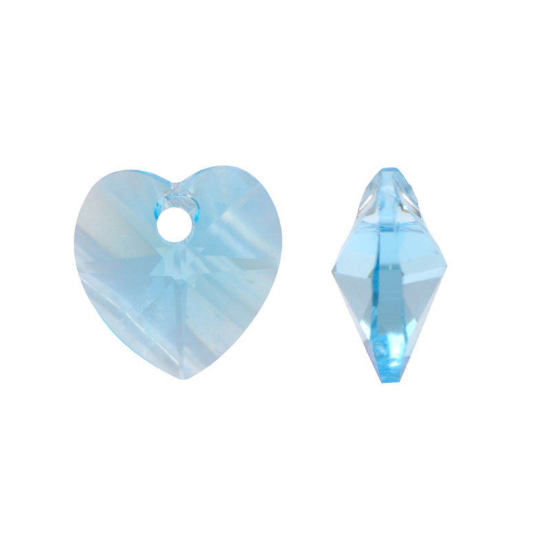 6228 swarovski corazon crystal aquamarine AB 10.3x10mm x und