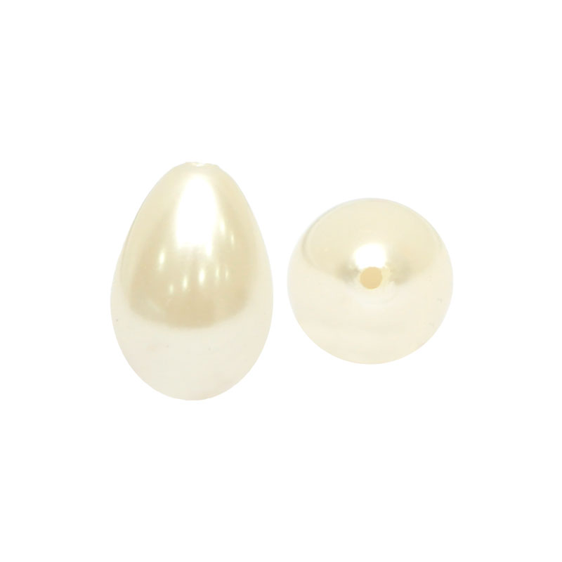 Perla sintetico gota 1H 10x14mm cream CX-902 x und