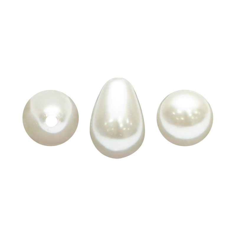 Perla sintetica gota 1H 6x8mm cream CX-902 x und