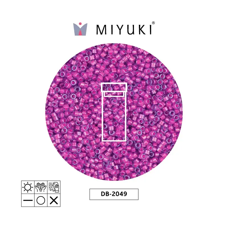 Miyuki delica 11/0 DB2049 neon hot pink x 3g