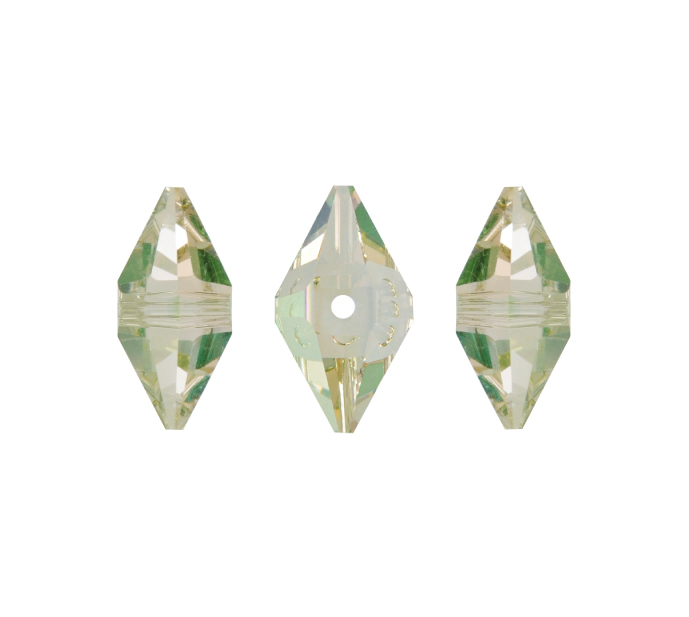 5747 swarovski double spike  crystal luminous green 12x6mm 2spike x und