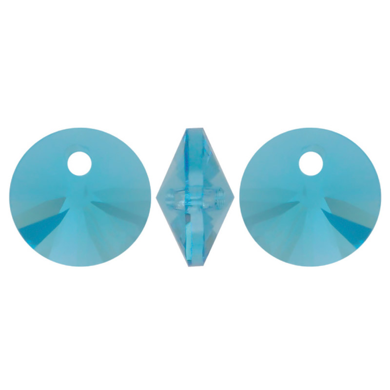 6428 swarovski rivoli aquamarine 6mm x und