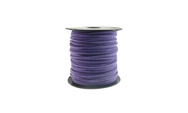 Cuero plano gamuzado 3mm #4 violeta x 100yd