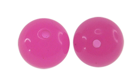 Acrilico redondo 8mm fuchsia 1 hueco x lb (1.800 und)